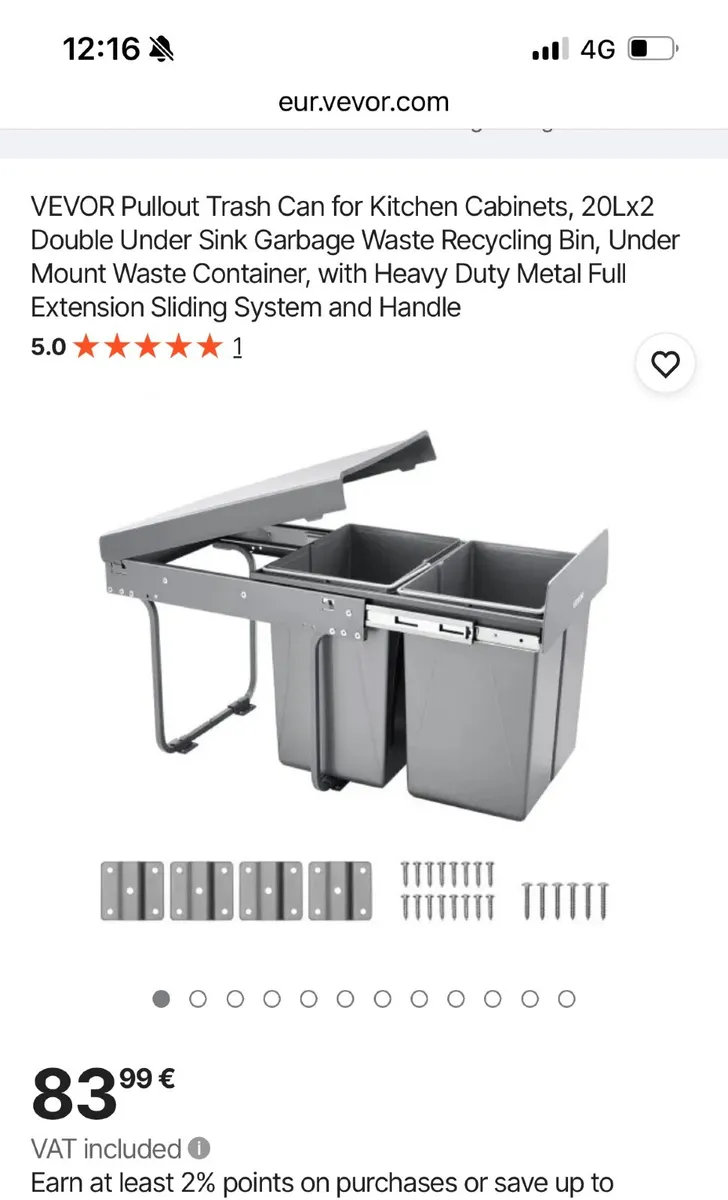 Pull out under counter bins - Image 1