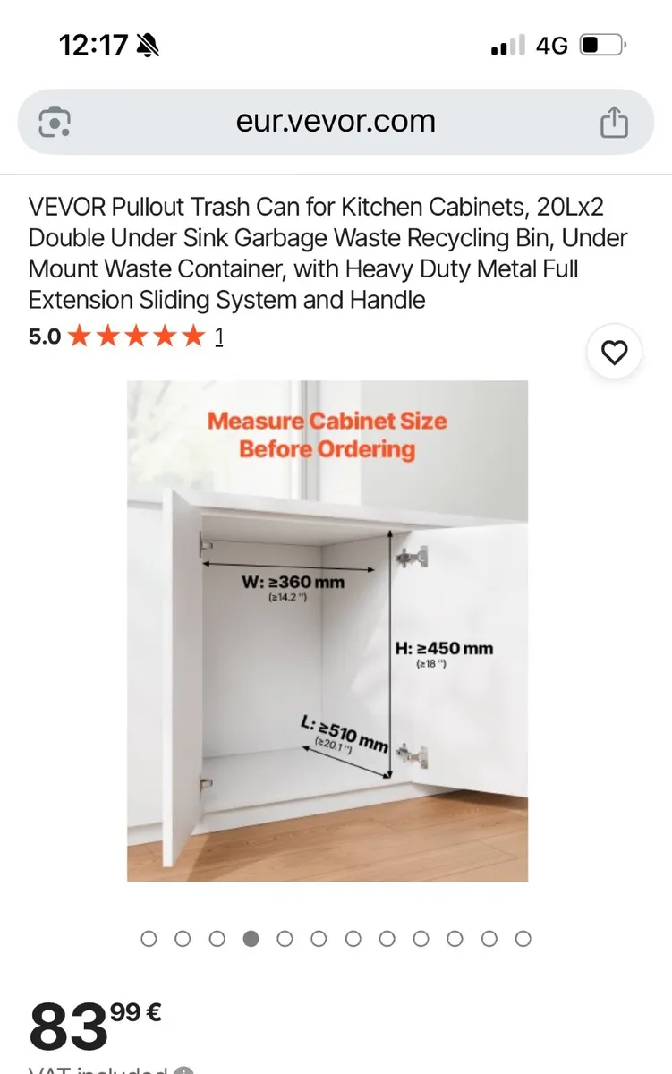 Pull out under counter bins - Image 4