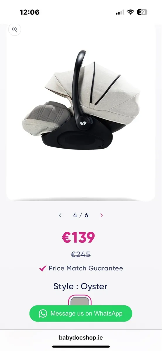 Joie travel system oyster colour - Image 2