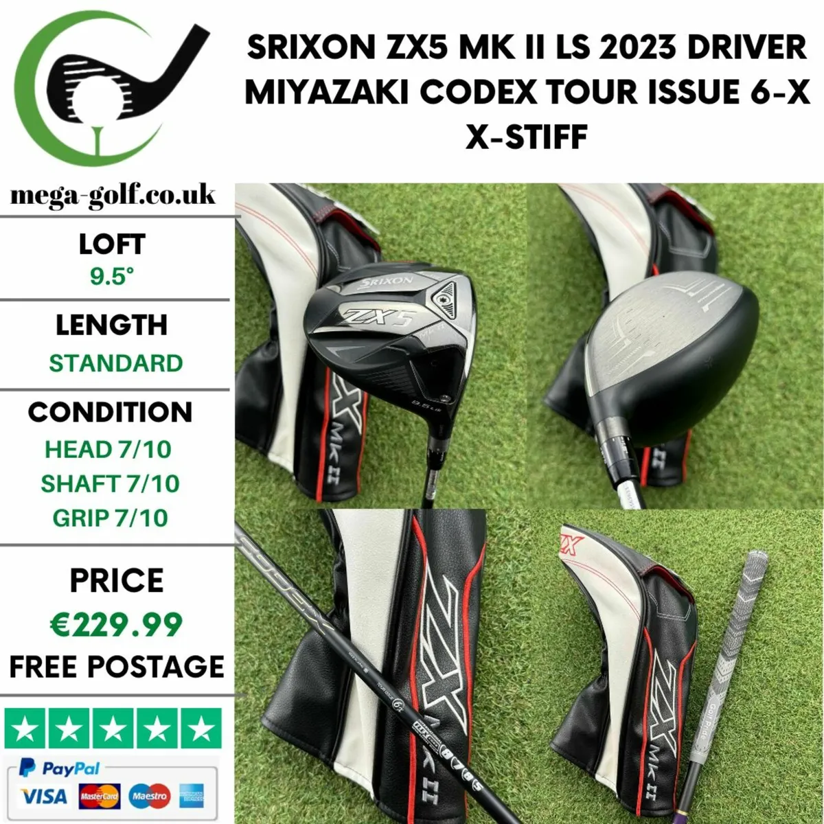 Srixon ZX5 Mk II Ls 2023 Driver / 9.5° / X-Stiff - Image 1