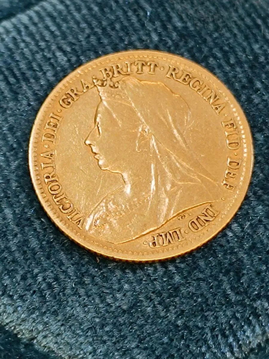1899 Half Sovereign, 22k Gold Coin - Image 2