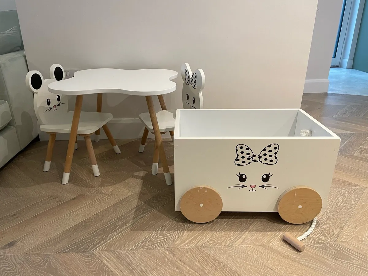 Kids Table Set & Toy Storage Box - Image 2