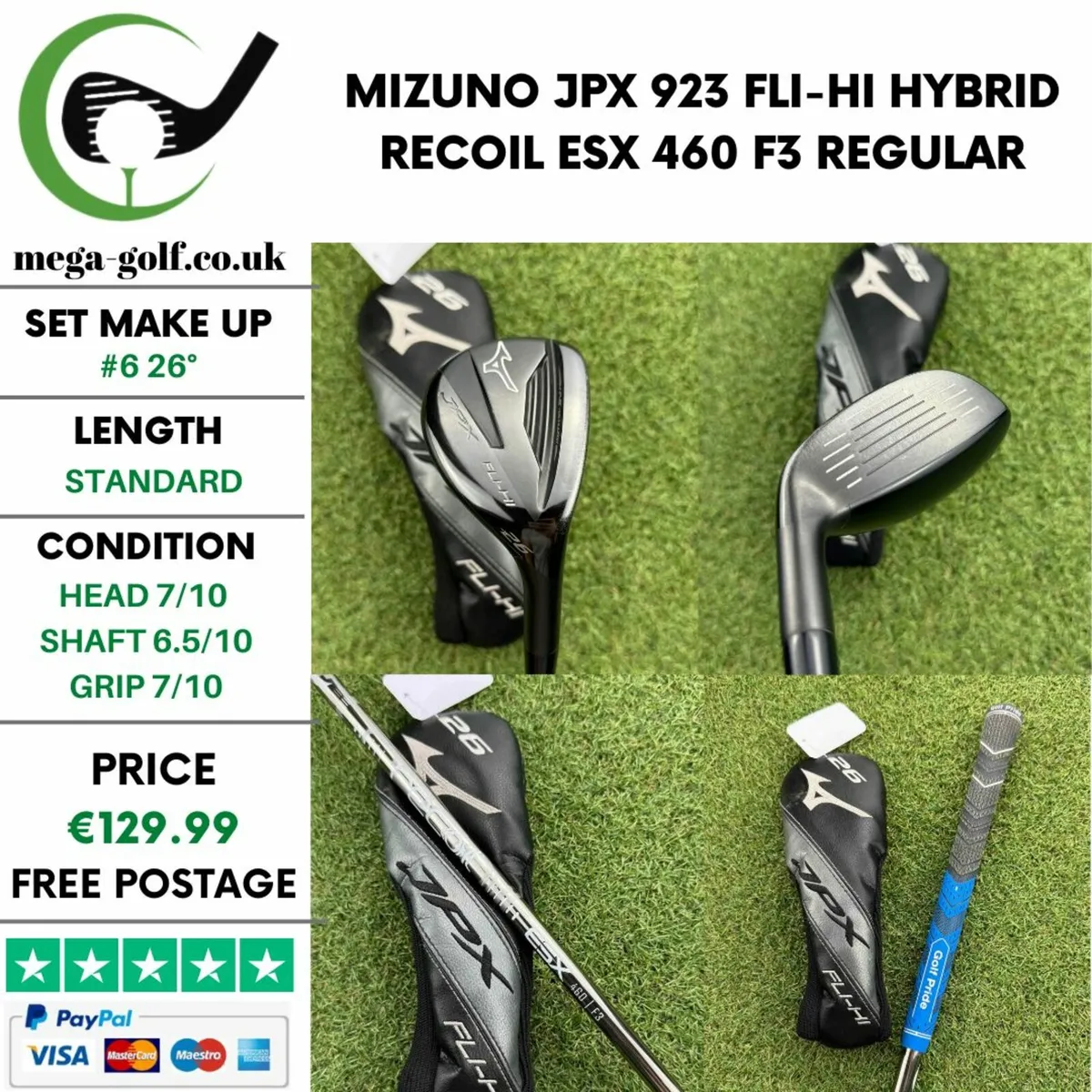 Mizuno Jpx 923 Fli-Hi Hybrid / #6 26° / Regular - Image 1