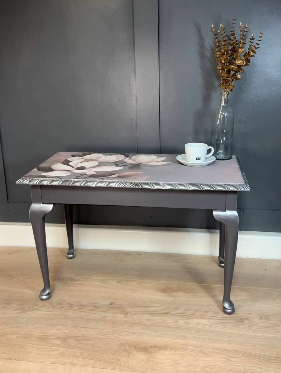 Artistic Solid Wood Coffee Table - Image 1
