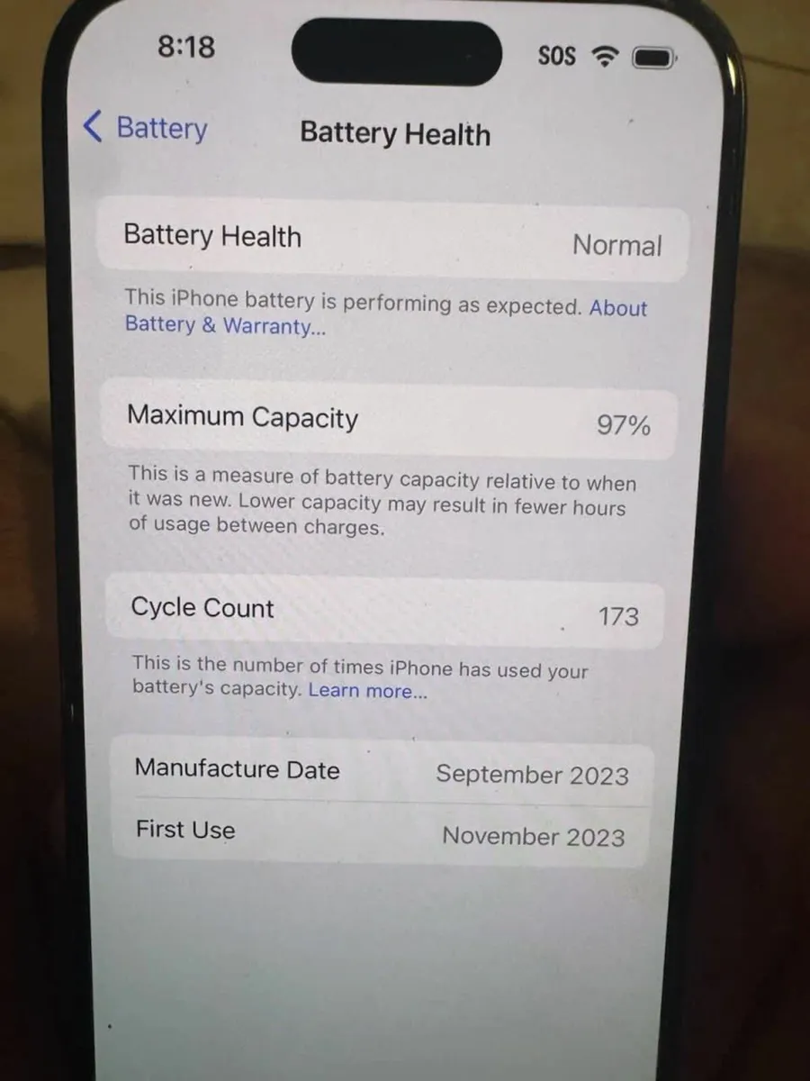 Apple iPhone 15 Pro, 256Gb Blue Perfect Shape - Image 4