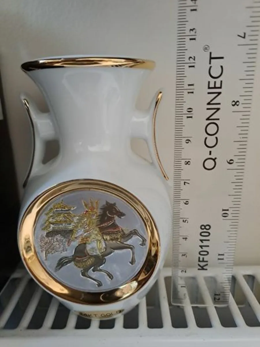 Chokin Vase 24 kt gold - Image 2