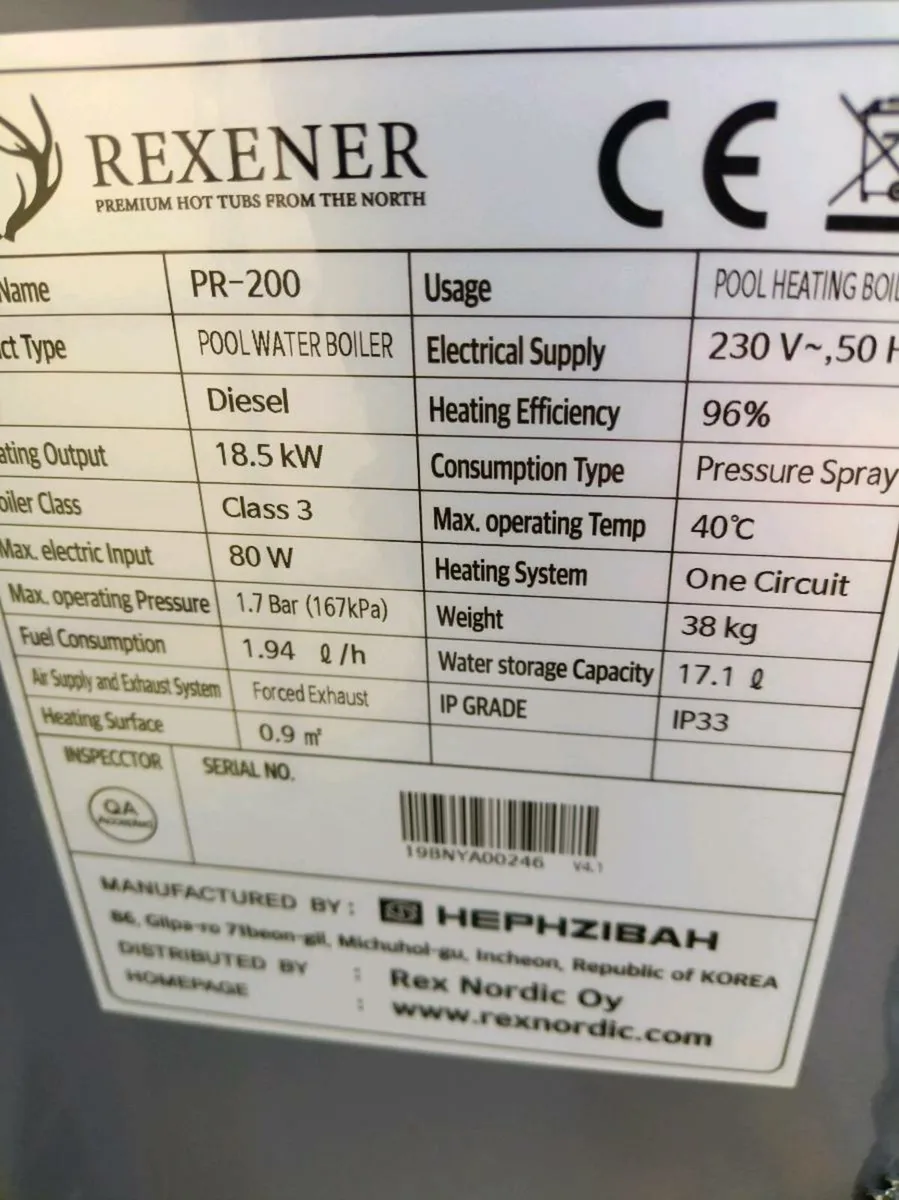 Mobile 1000 ltr 18.5kw hot tub heater - Image 4