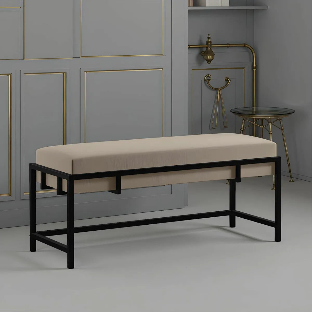 Lexi Modern Glam Upholstered Bench - Image 2