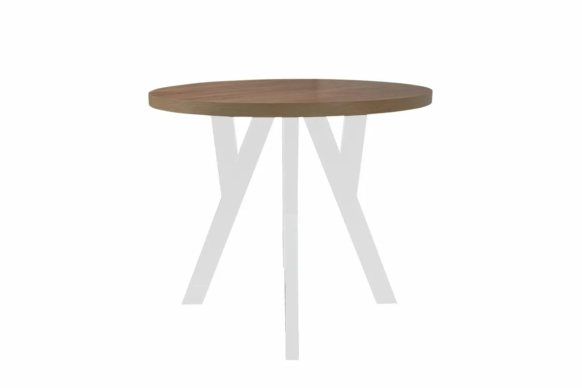 Urban Loft Round Extendable Dining Table Laminate - Image 2