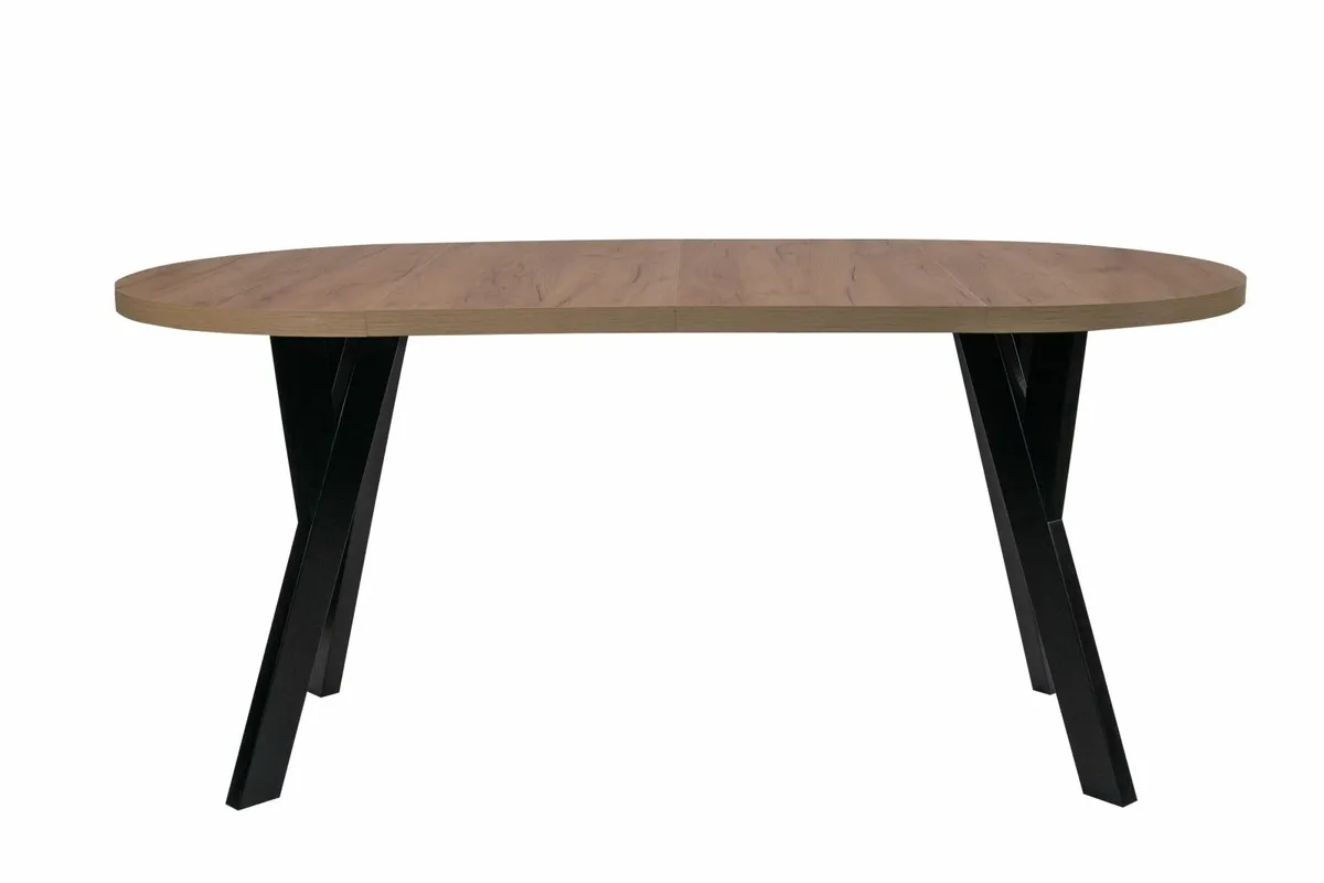 Urban Loft Round Extendable Dining Table Laminate - Image 3
