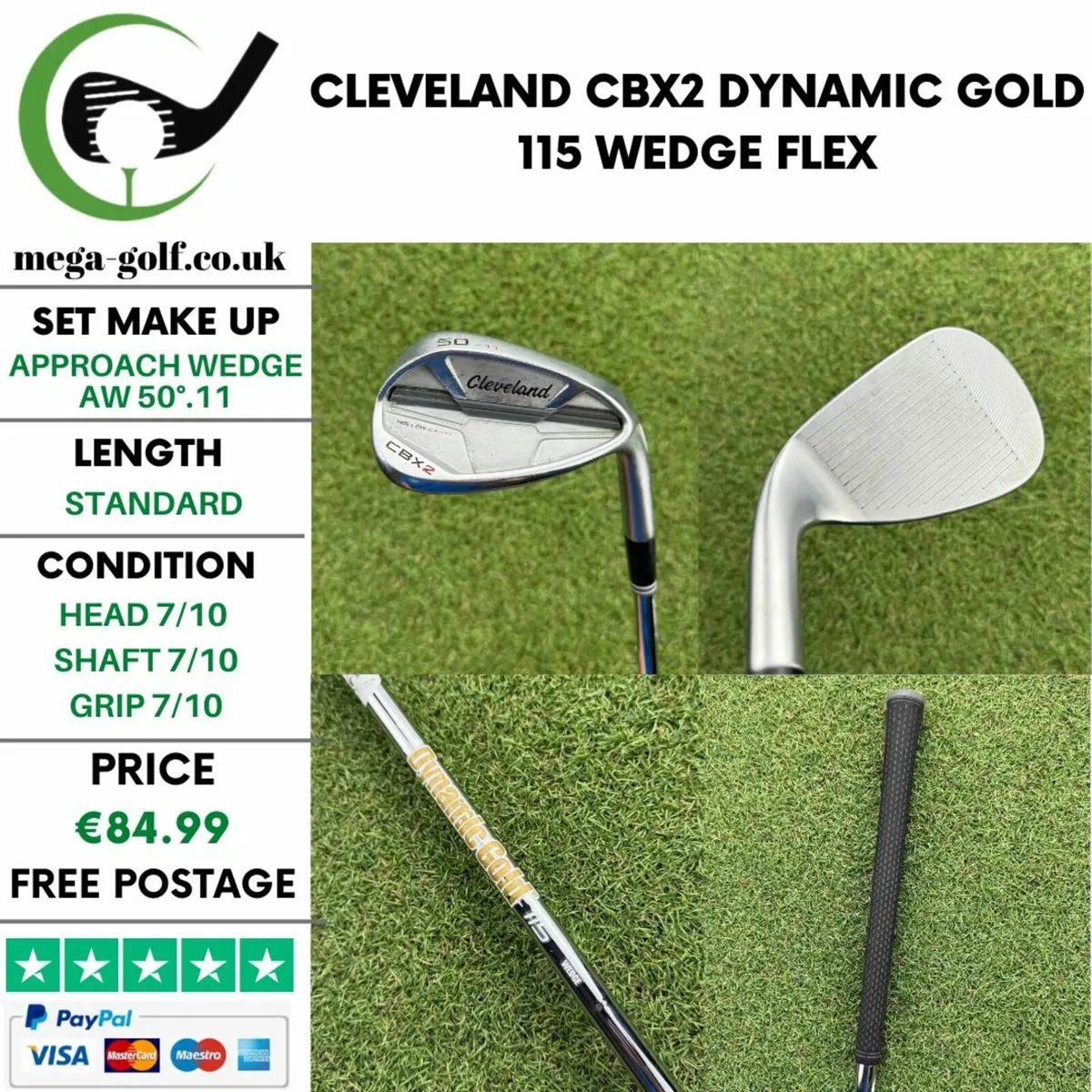 Cleveland Cbx2 Approach Wedge 50°.11 / Wedge Flex - Image 1