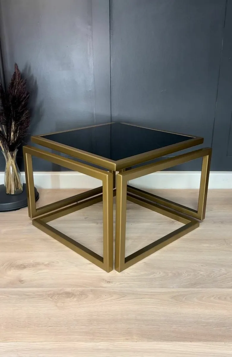 Levitas Gold Coffee Table – Floating Design - Image 1