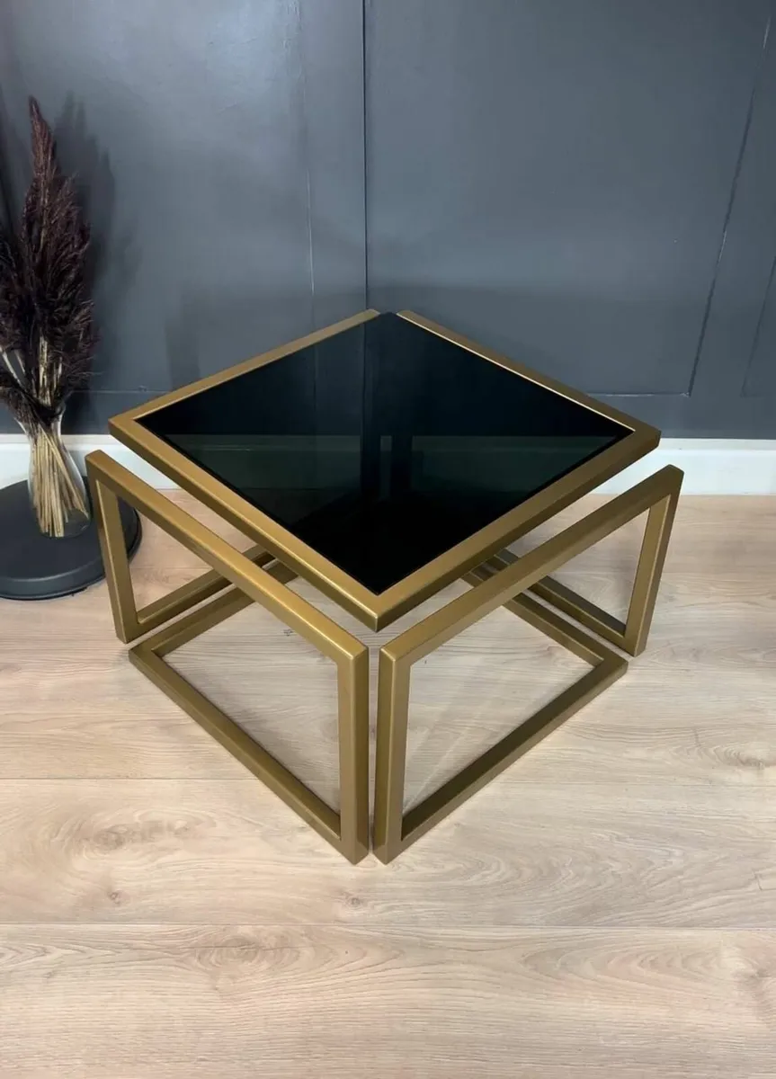 Levitas Gold Coffee Table – Floating Design - Image 2
