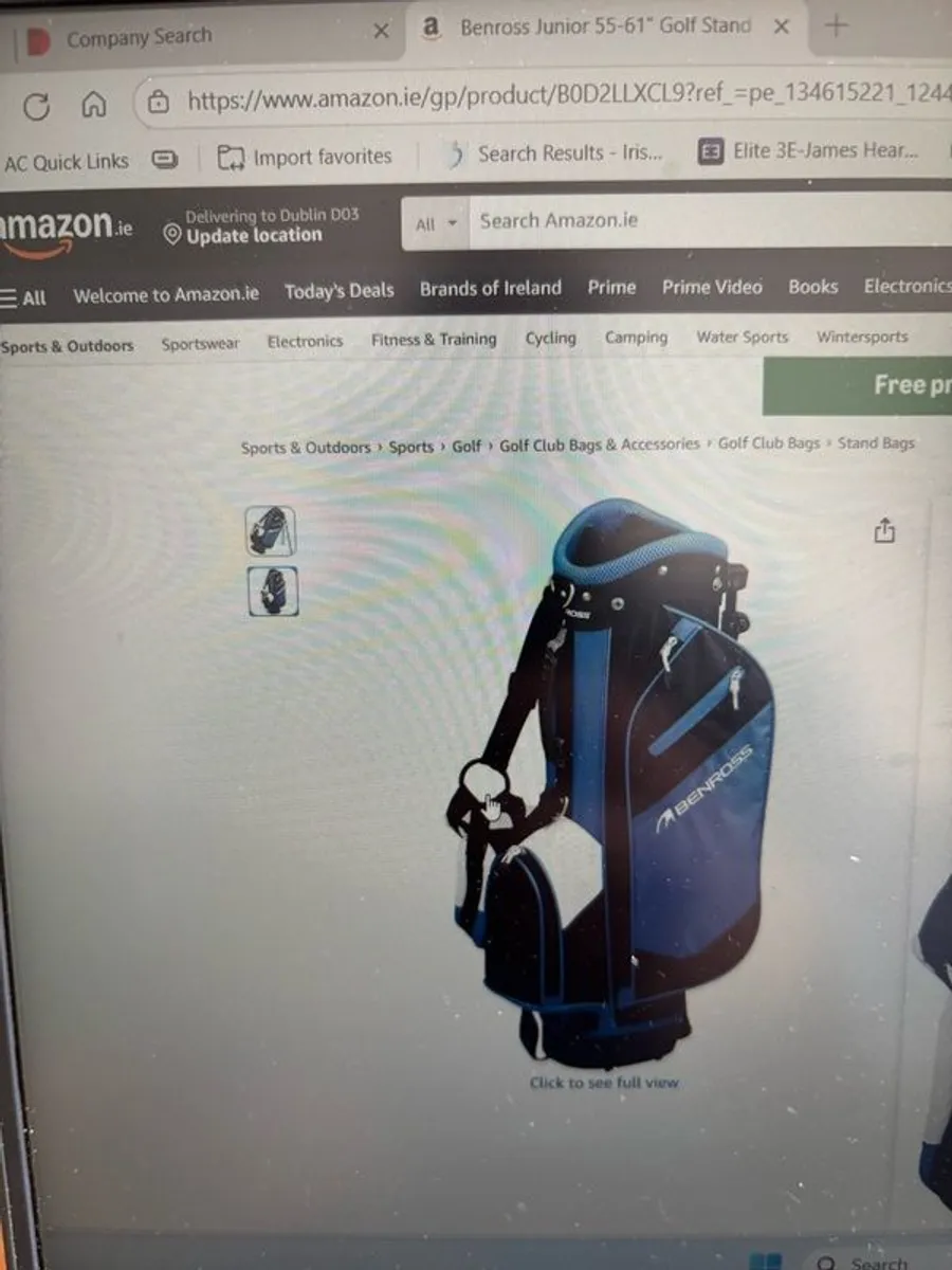 Benross junior golf bag, 55-61inch - Image 2