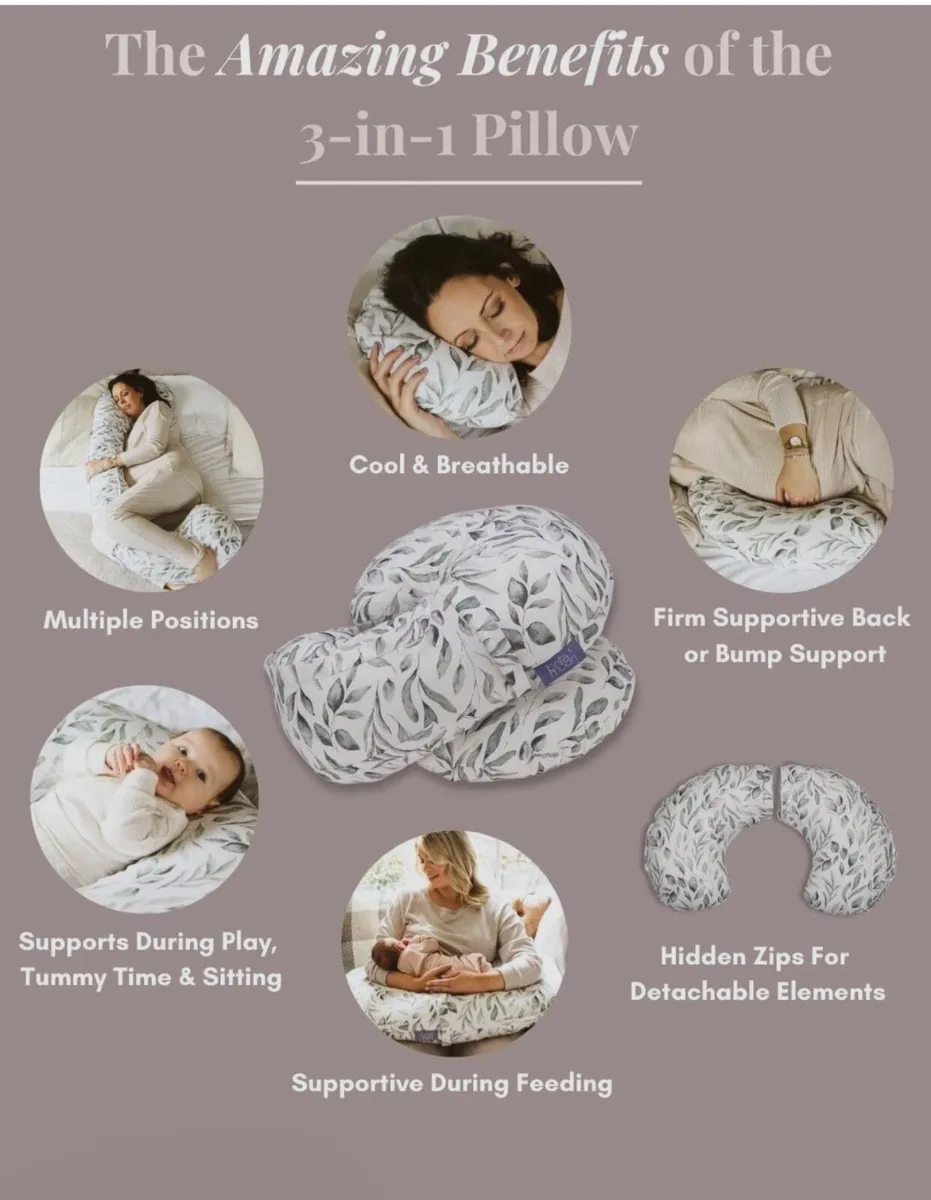 Bella Moon 3 in 1 Pregnancy Pillow For Sale - Image 4