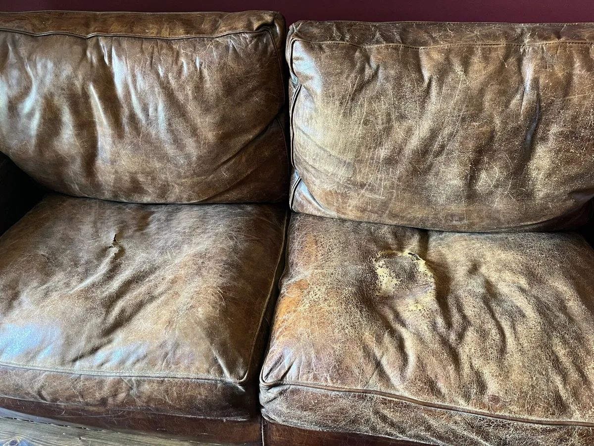 Leather couch - Image 3