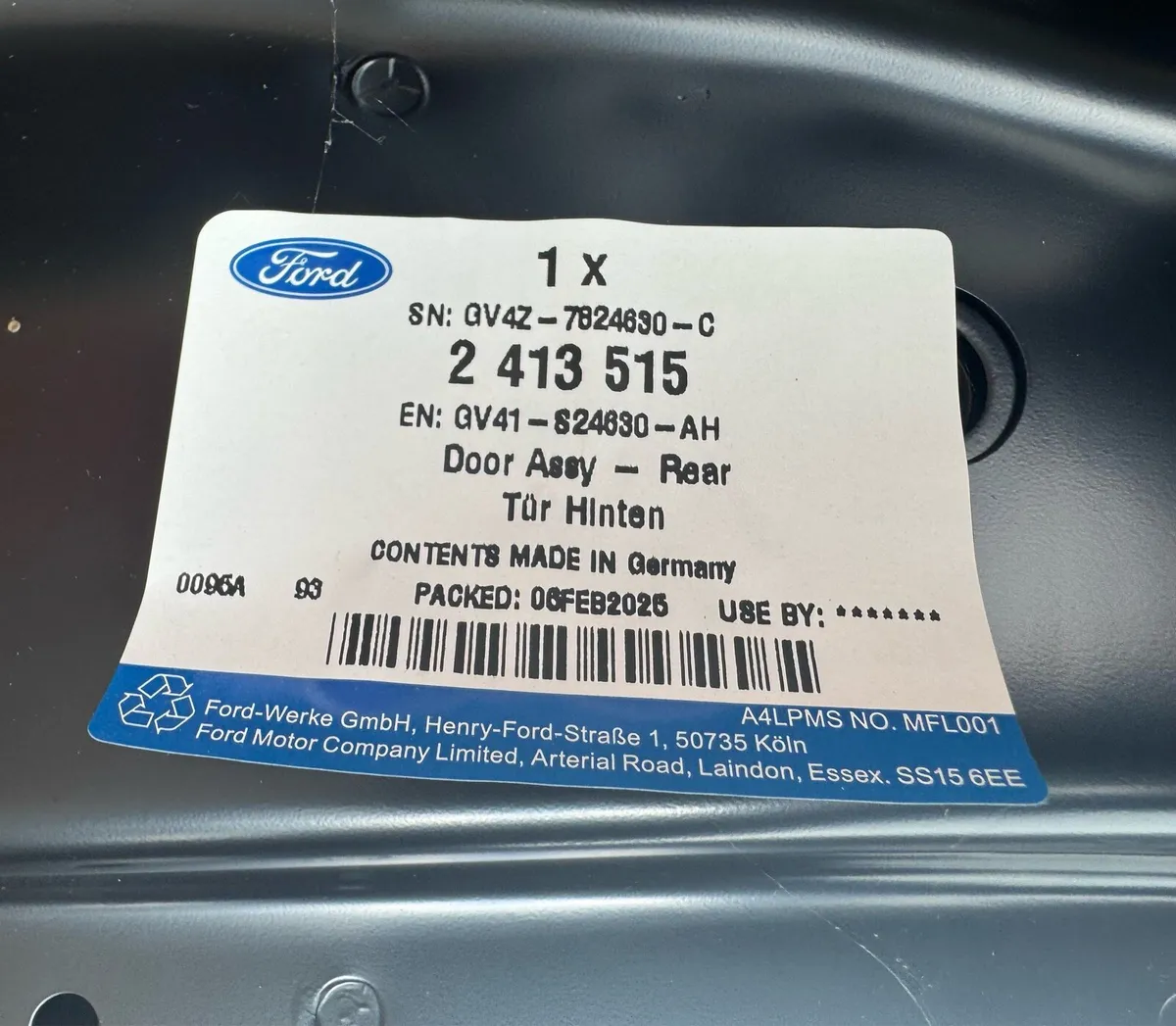 Ford Kuga 2013-19 New Rear Right Door - Image 3