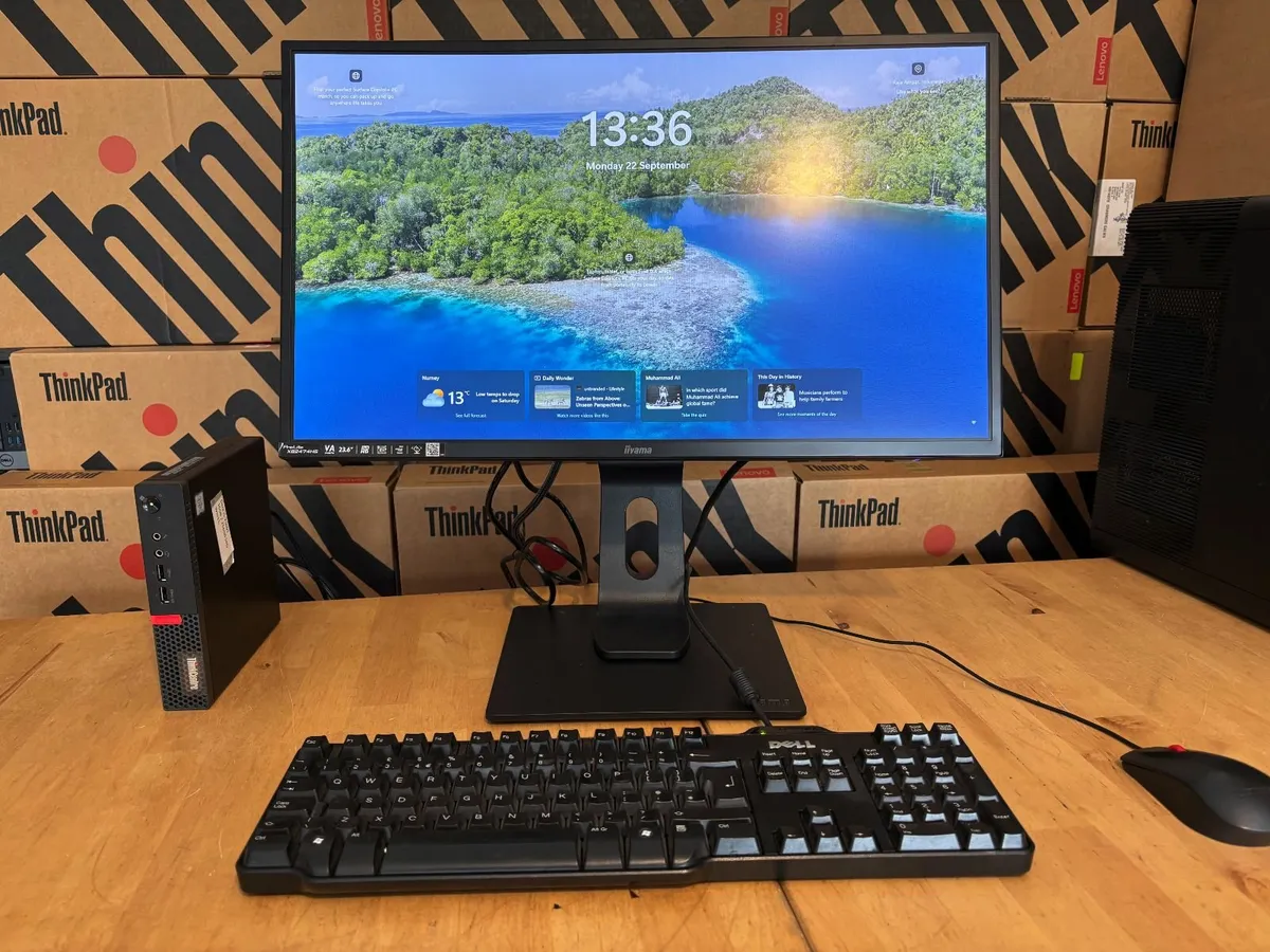 Lenovo ThinkCentre Micro PC's-24" Screen-Delivery - Image 2