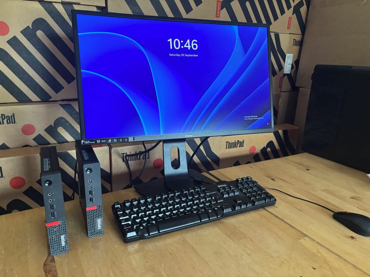 Lenovo ThinkCentre Micro PC's-24" Screen-Delivery - Image 3