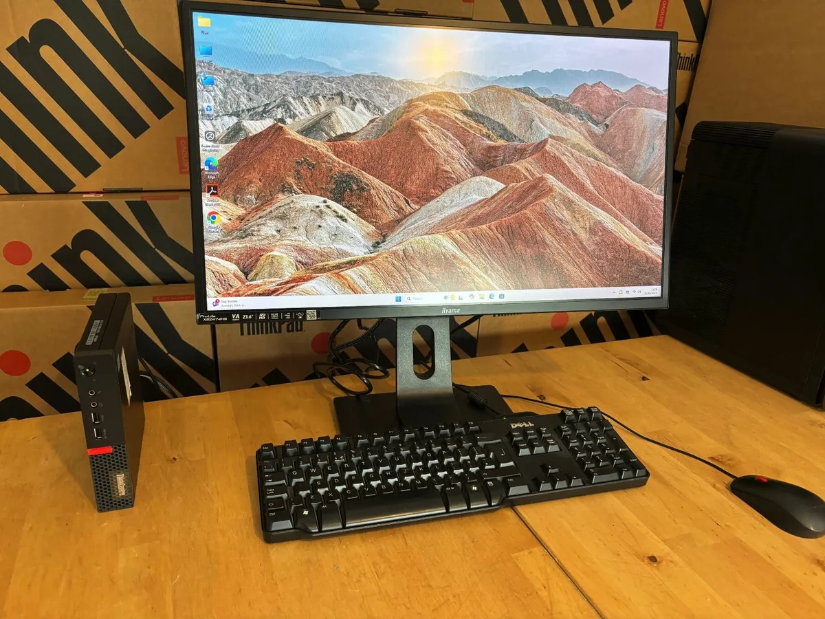 Lenovo ThinkCentre Micro PC's-24" Screen-Delivery - Image 4