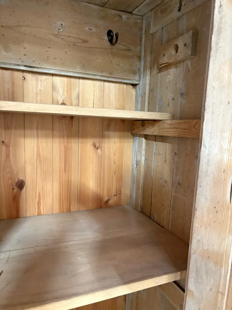 Old pine wardrobe - Image 4