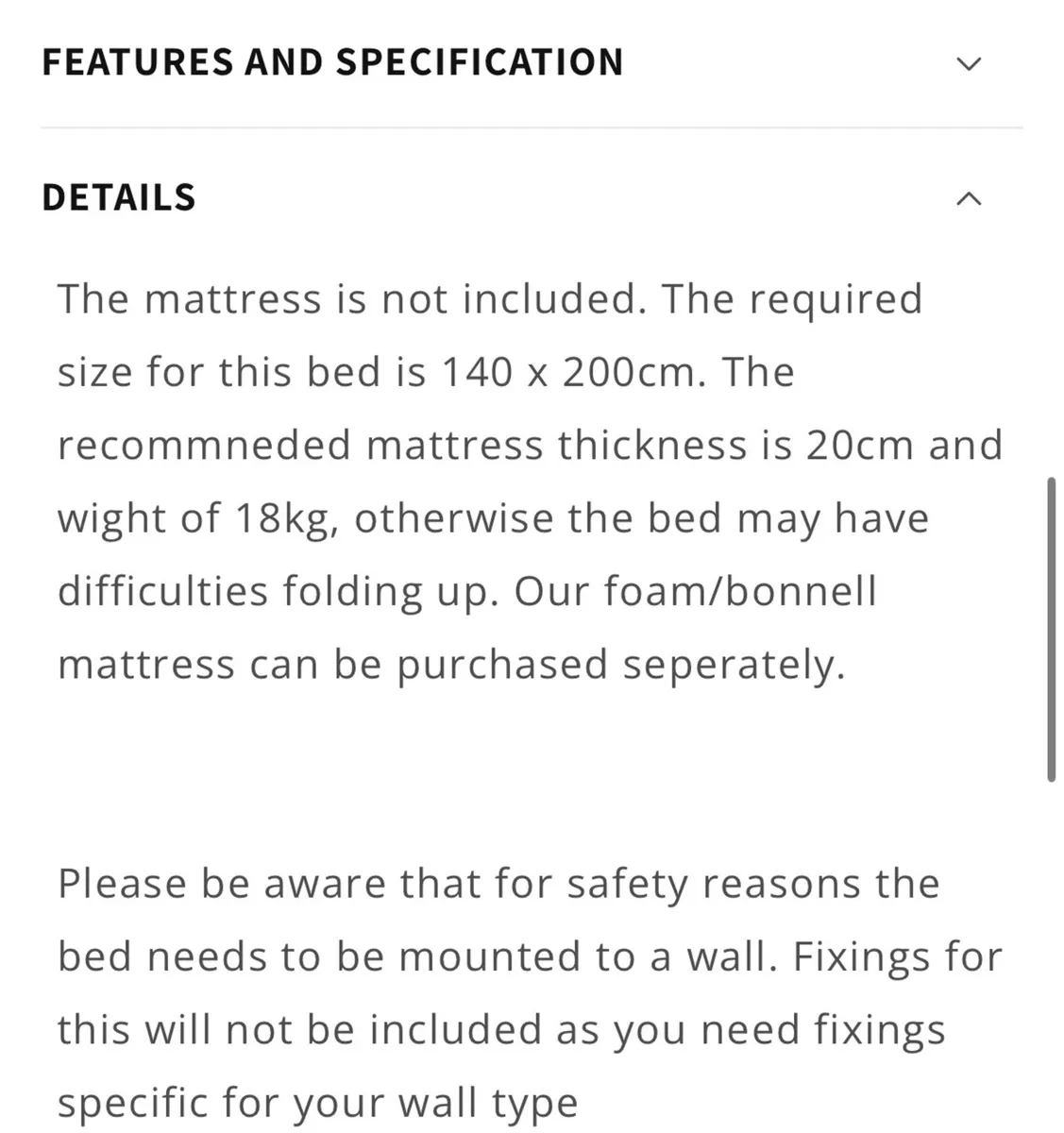 Concept Pro (CP-04) Wall Bed - Image 3