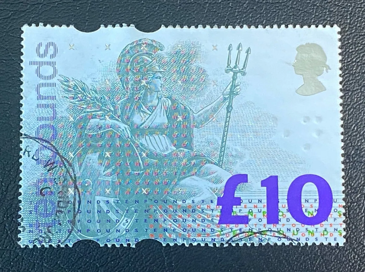 Gb 1993 £10 Britannia stamp - Image 1