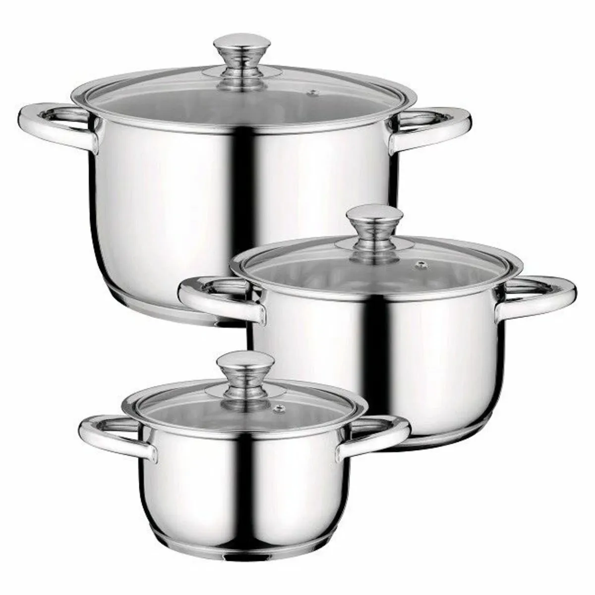 BERGHOFF ESSENTIALS GOURMET STAINLESS STEEL 6-PIEC