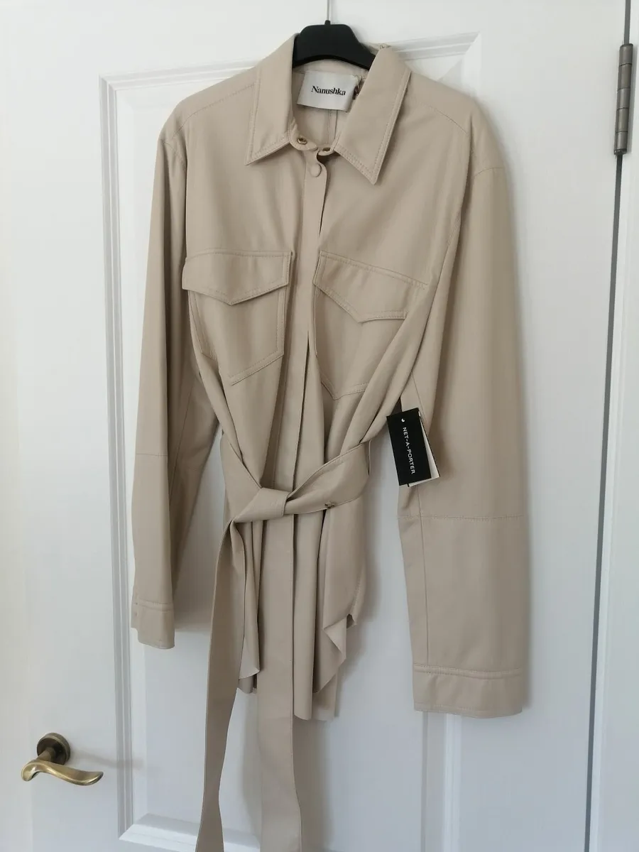 Nanushka Artha Vegan Leather Shirt - Image 3