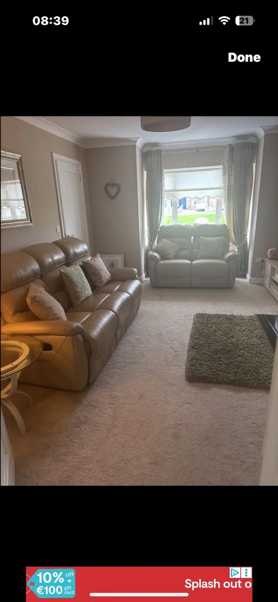 Recliner leather sofas - Image 1