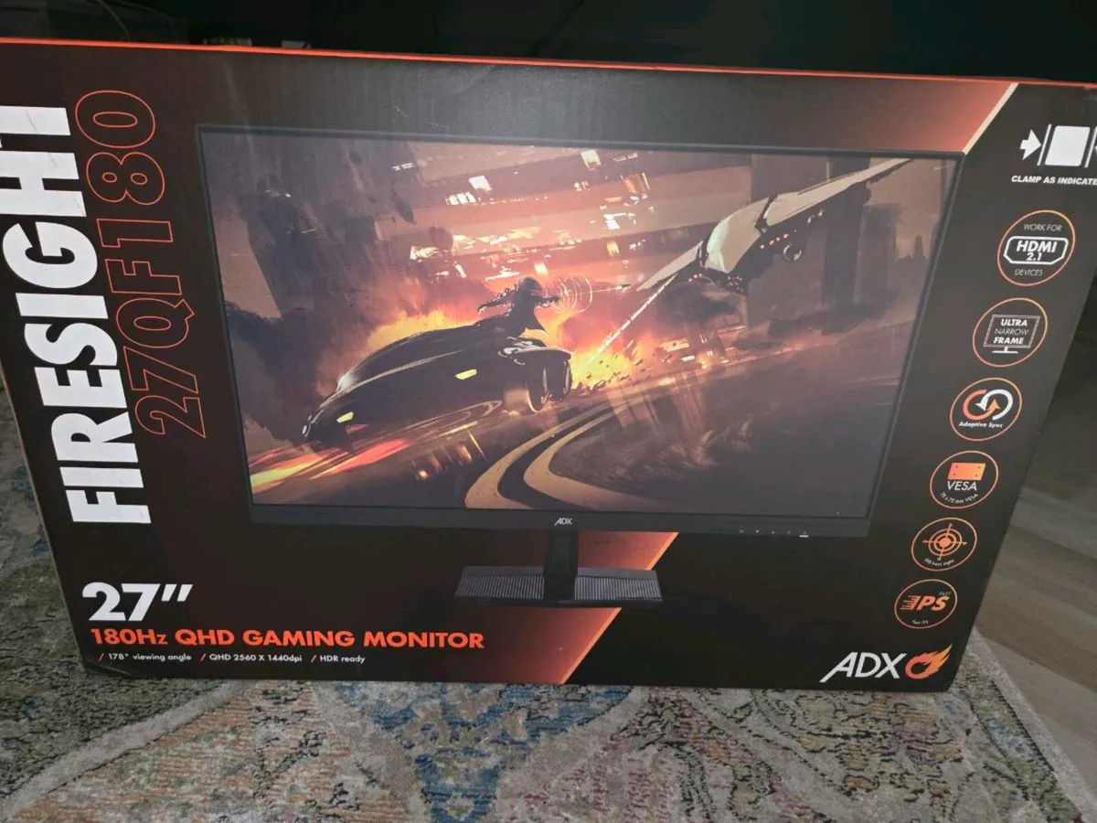 27” ADX Firesight 27QF180 QHD 180Hz Gaming Monitor