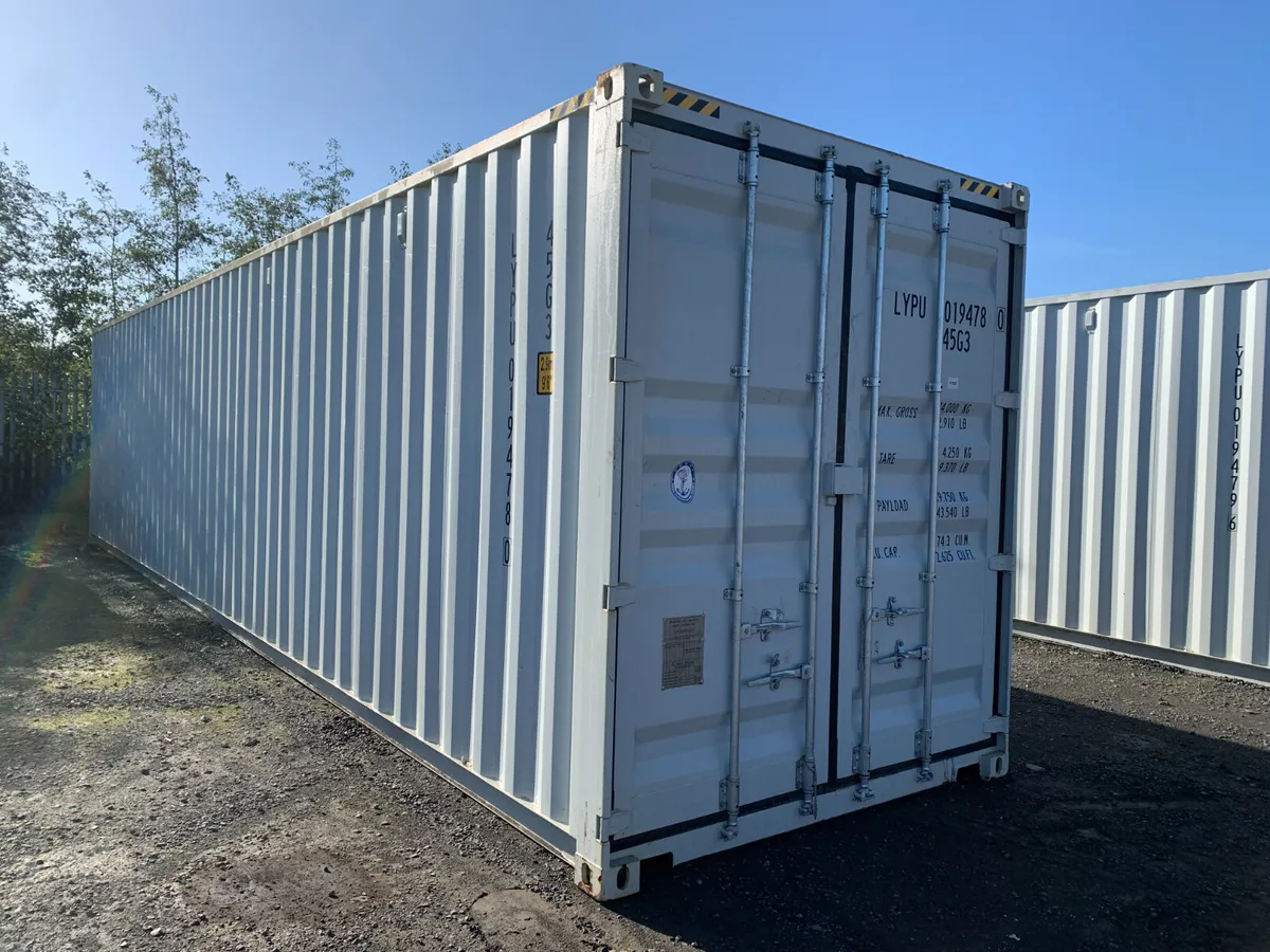 UNRESERVED 40FT HIGH CUBE CONTAINER C/W 3 X DOORS - Image 3