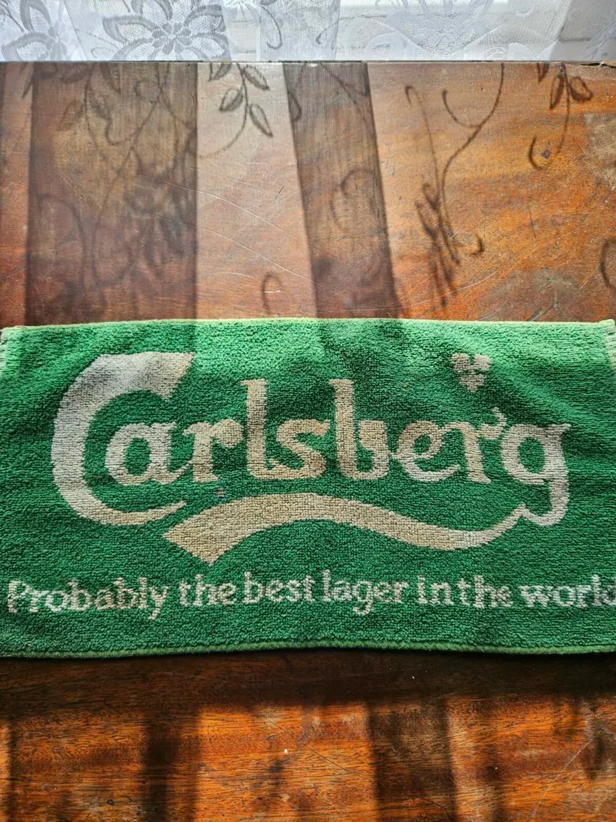 Vintage Carlsberg Bar Towel - Image 2