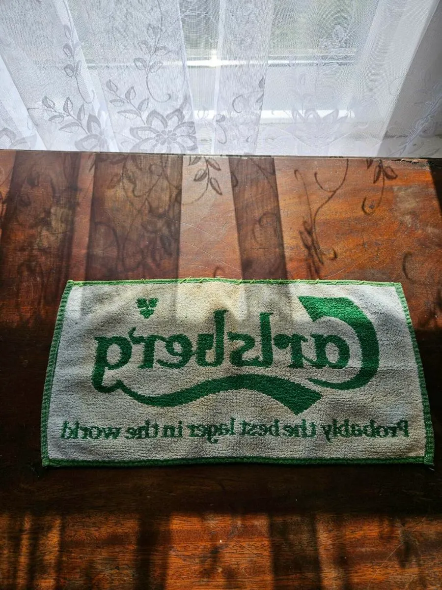 Vintage Carlsberg Bar Towel - Image 3