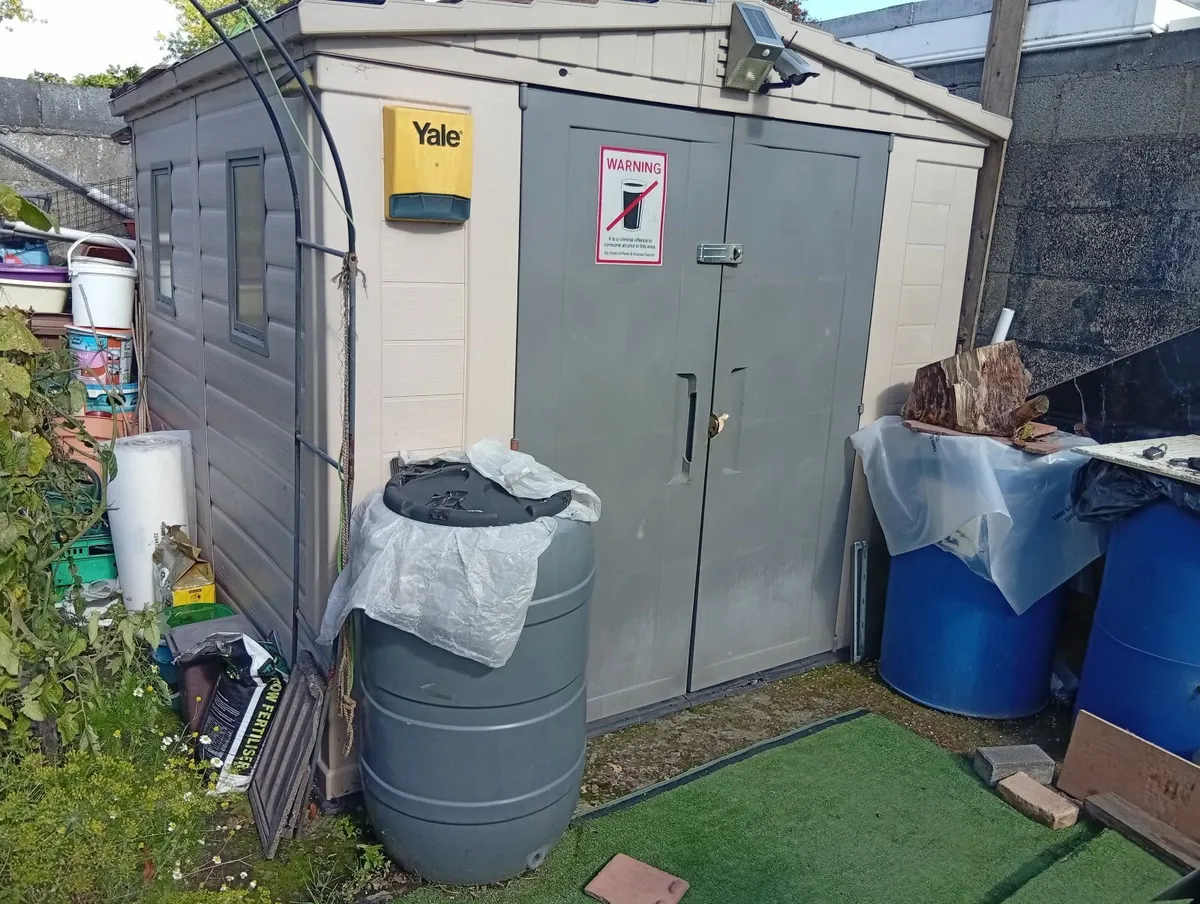 Quality Pvc Keter Storage Shed Garage 8x8ft - Image 1