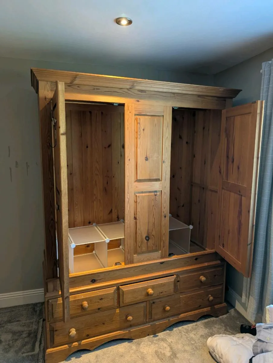 Solid Pine Wardrobe - Image 2