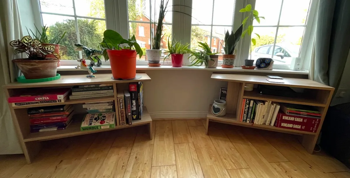 Two side tables with storage spaces - Image 1