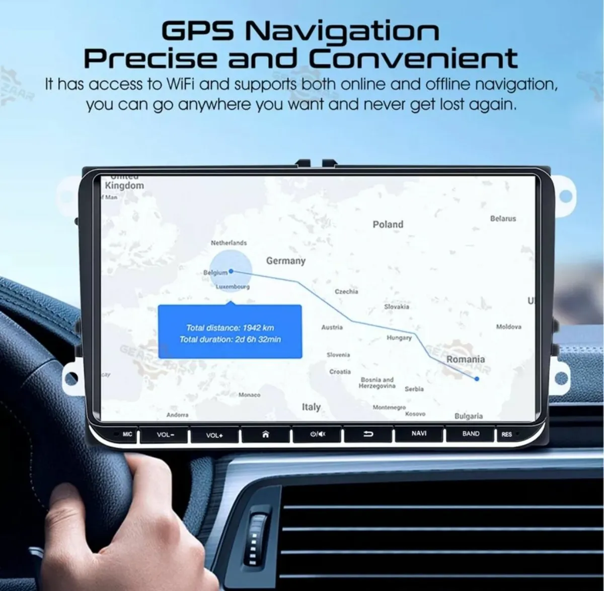 For VW GOLF MK5 MK6 9" Apple Carplay Car Radio - Image 2