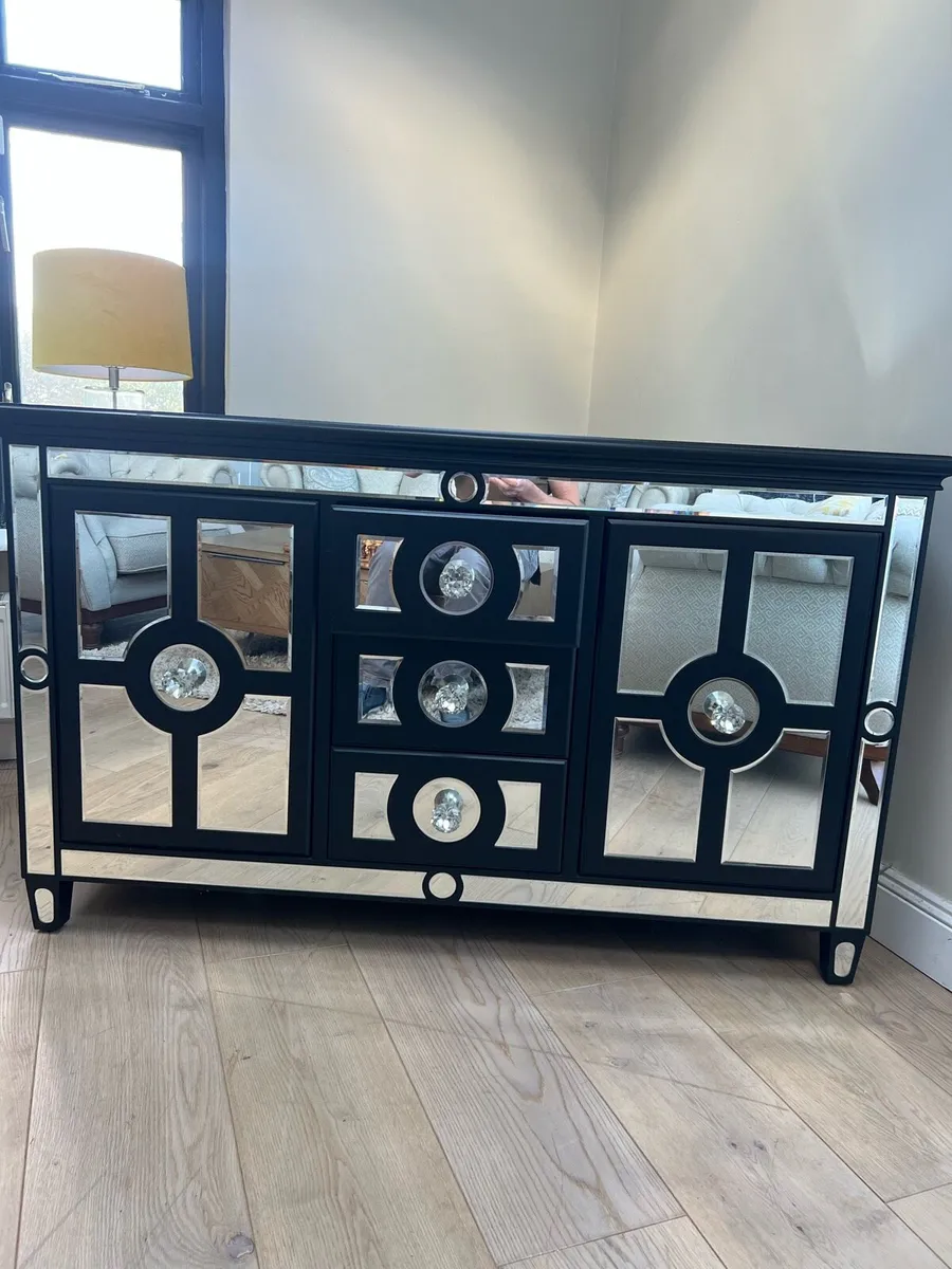 Mirrored Sideboard/TV cabinet as new - Image 1