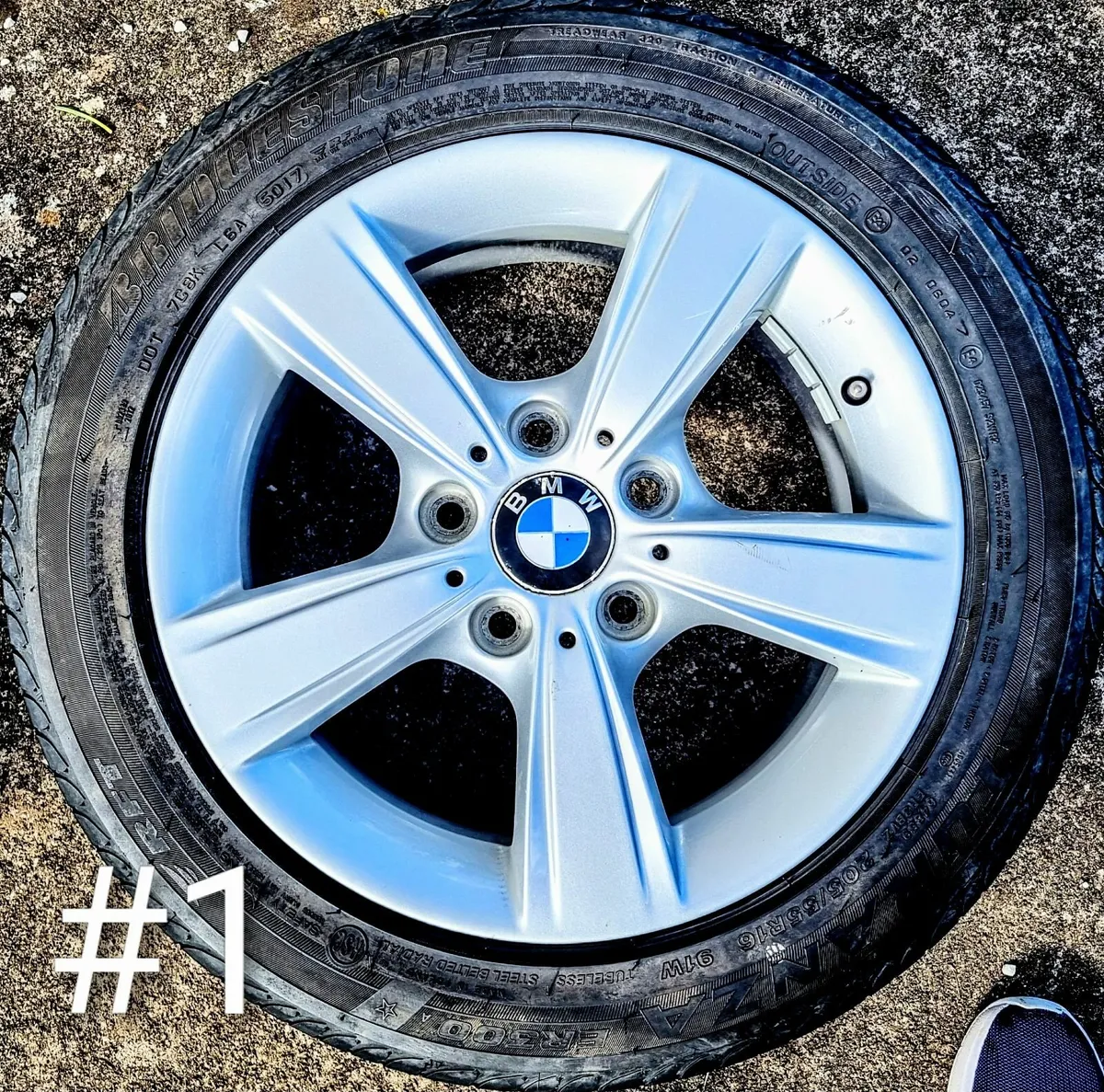 BMW 17” Alloys with Bridgestone RFT – Set of 4 - Image 1