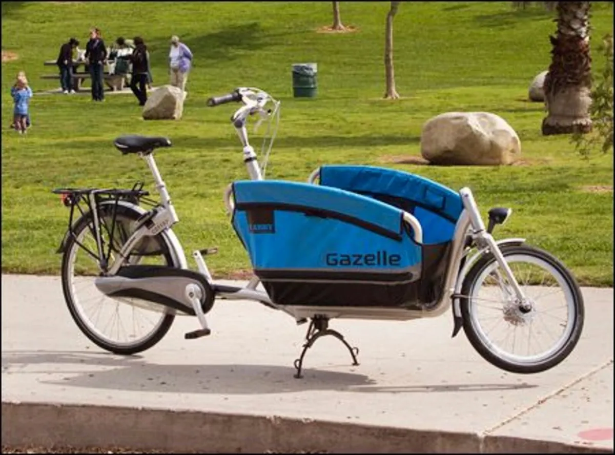 Gazelle cabby cargo bike.