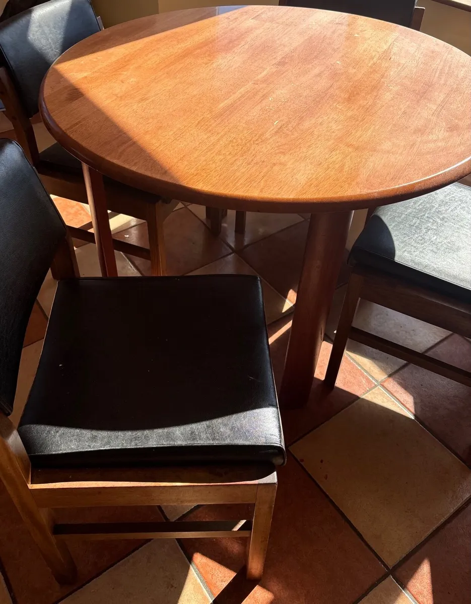 Dining table and four chairs - Image 2