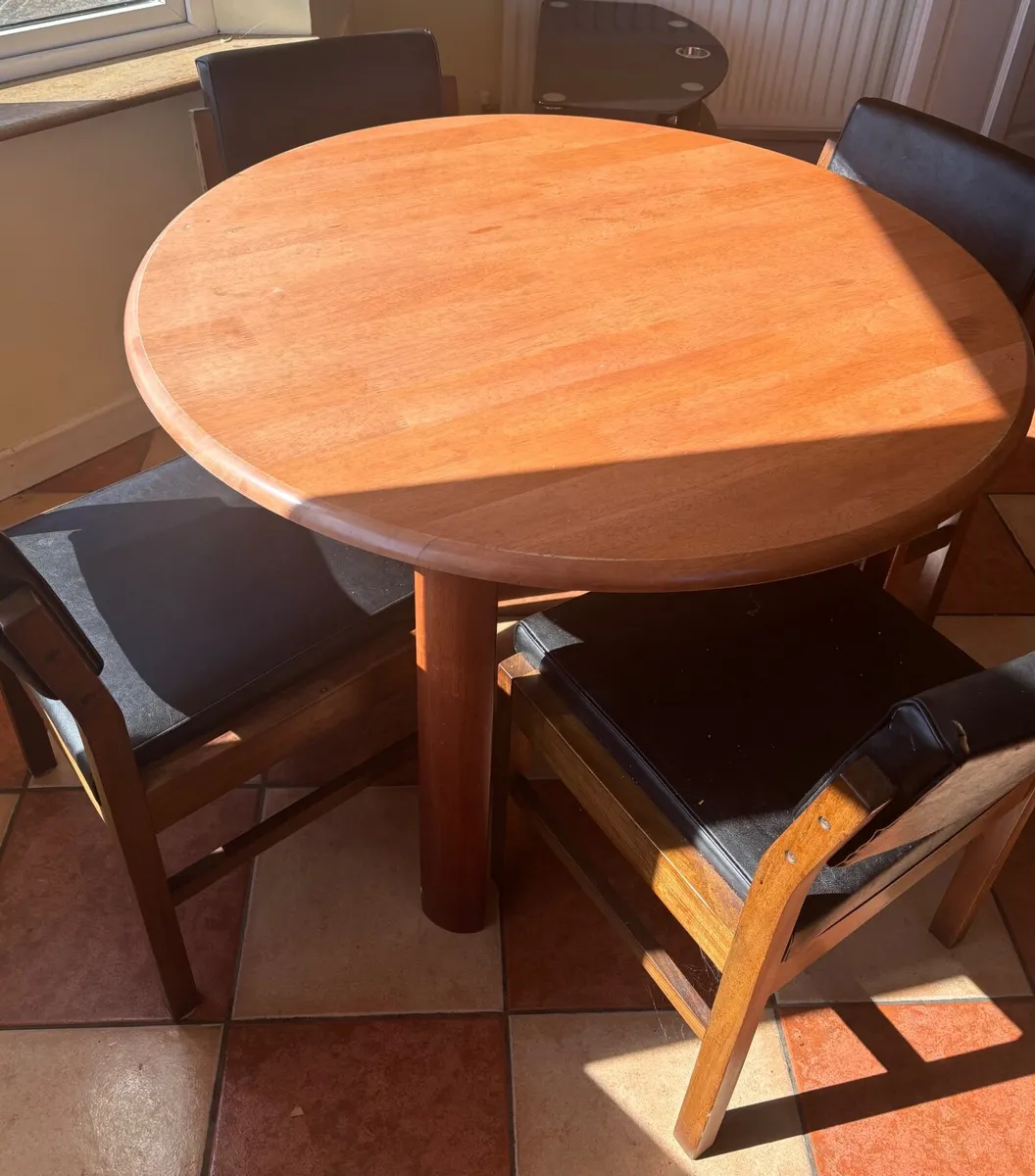 Dining table and four chairs - Image 1