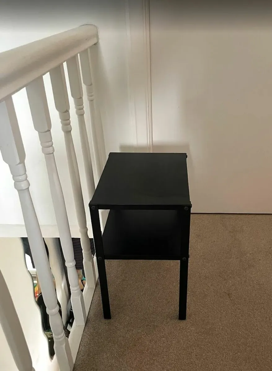 Black bedside table - Image 1