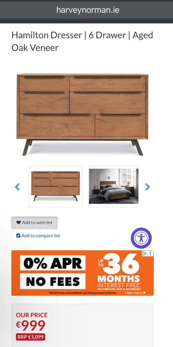 Dresser | Chest of 6 Drawers - Image 2