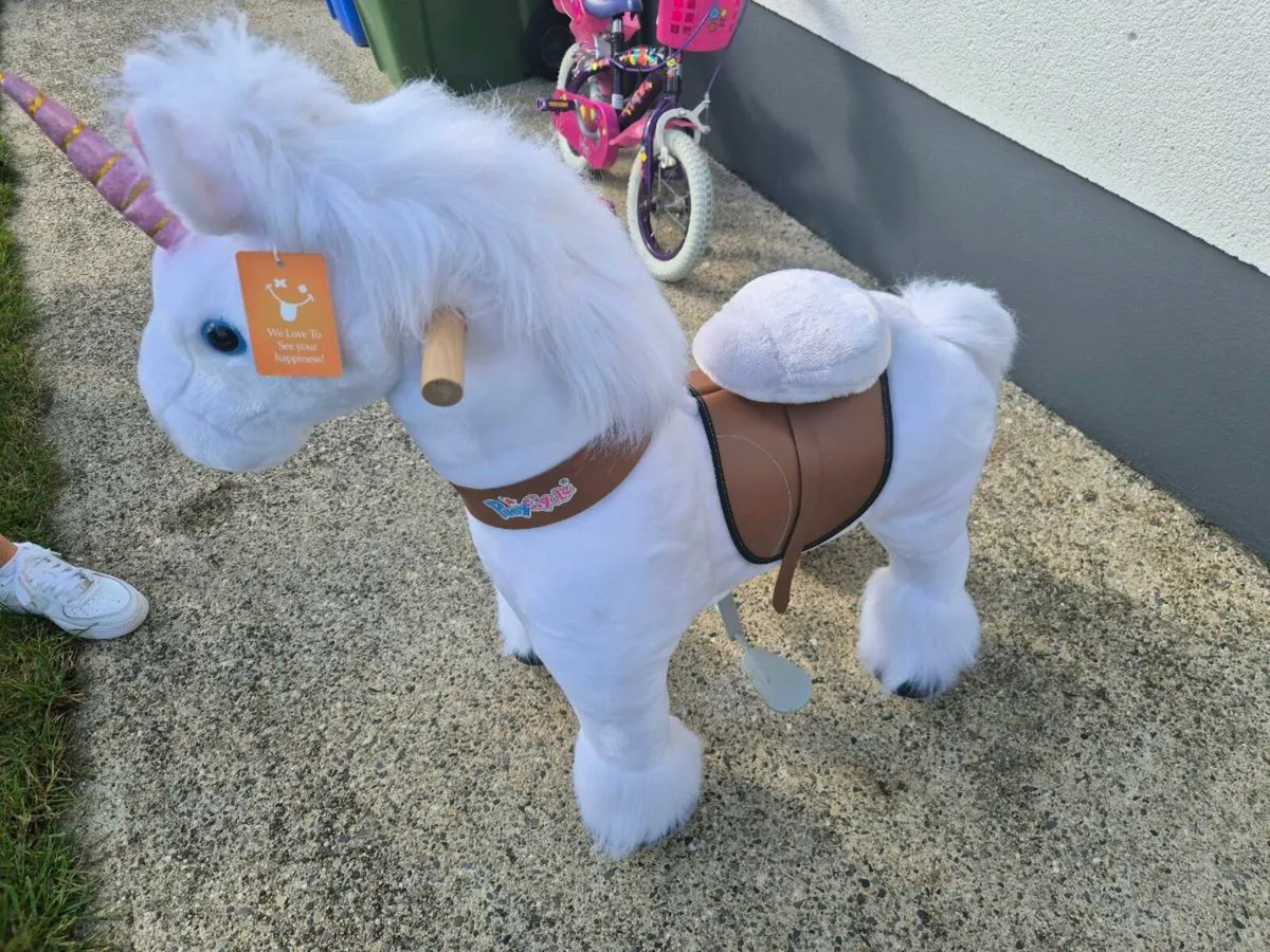 Pony cycle ride on unicorn - Image 1