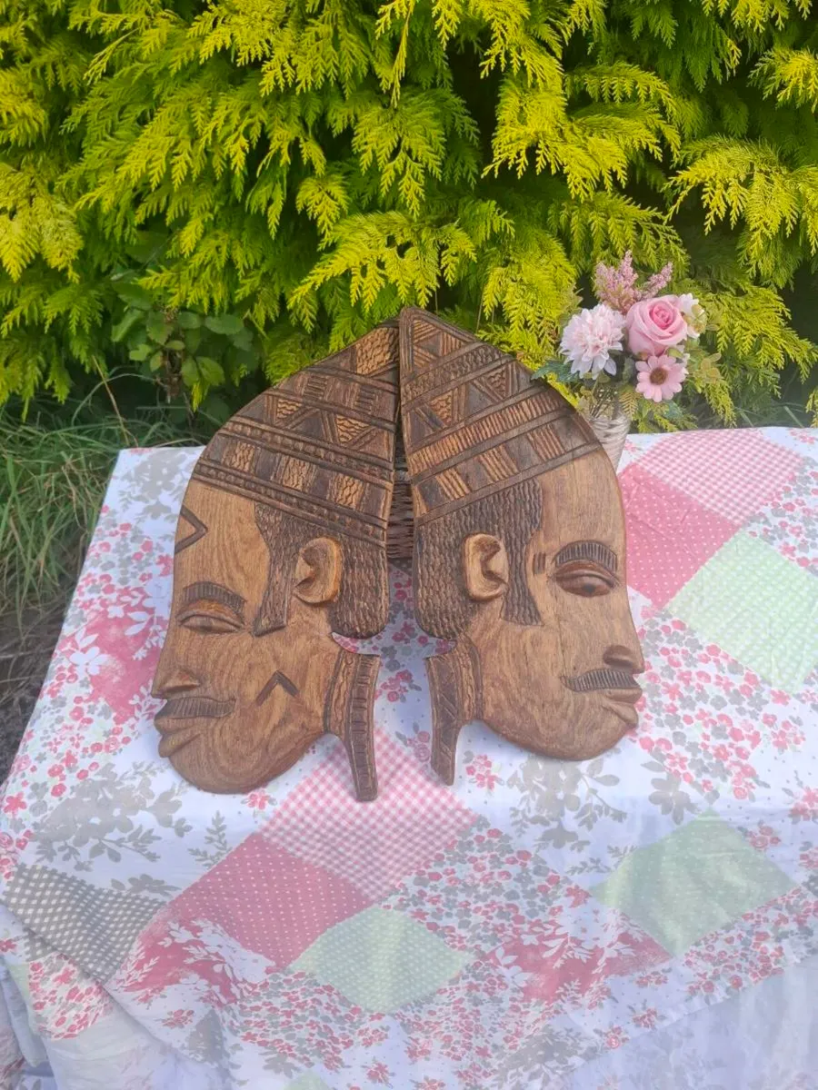 2 large wood wall decor postage possible