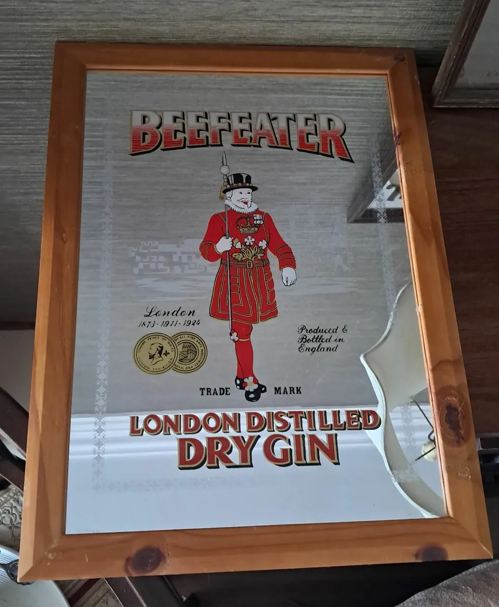 Pub vintage drinks mirror - Image 3