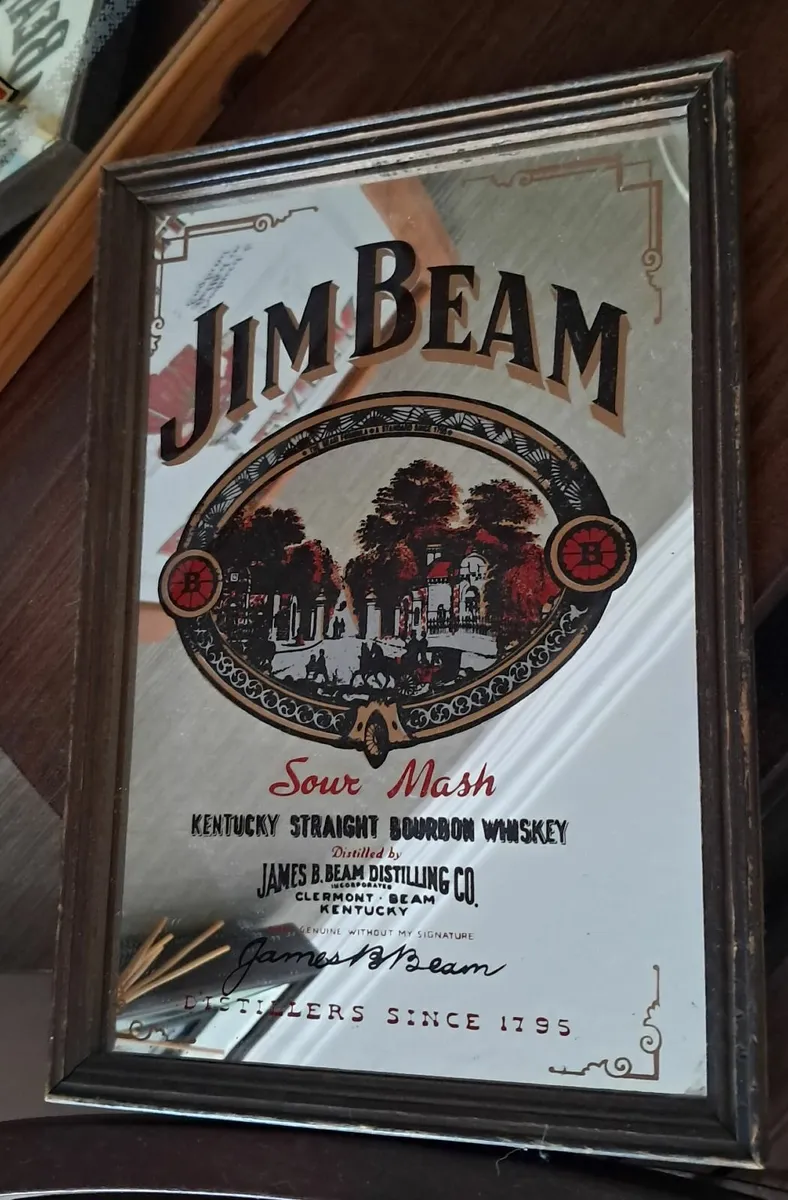 Pub vintage drinks mirror - Image 4