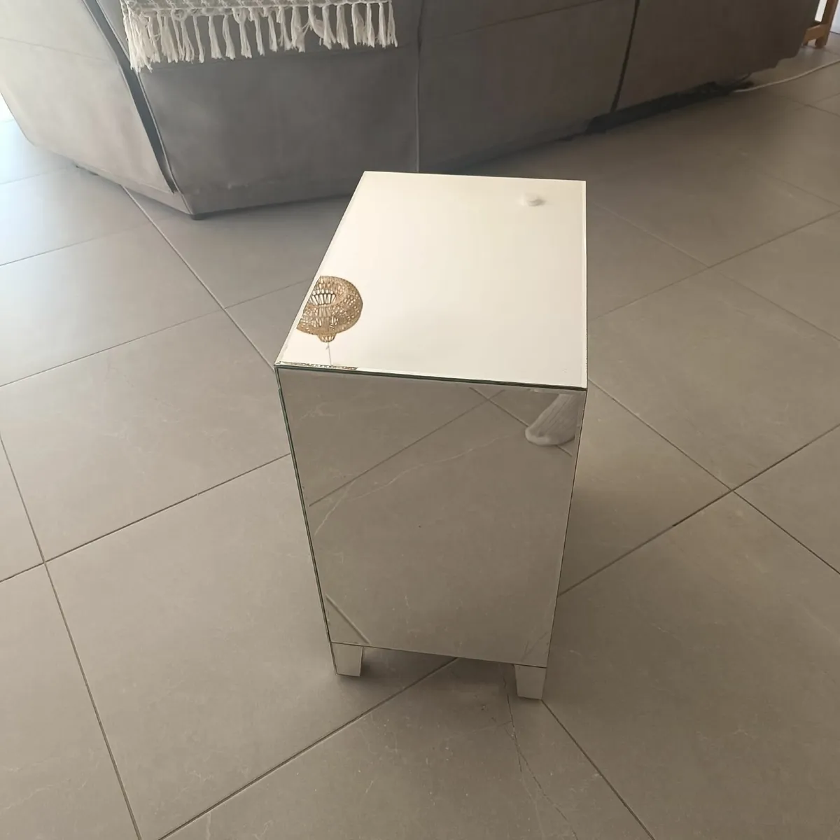 mirrored bedside table - Image 2